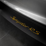 718 Spyder RS Style Front Splitter Decal