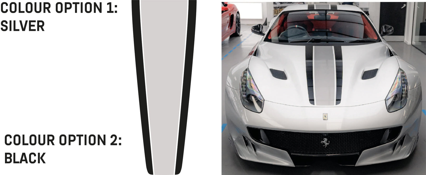 Ferrari F12 TDF Style Centre Stripe