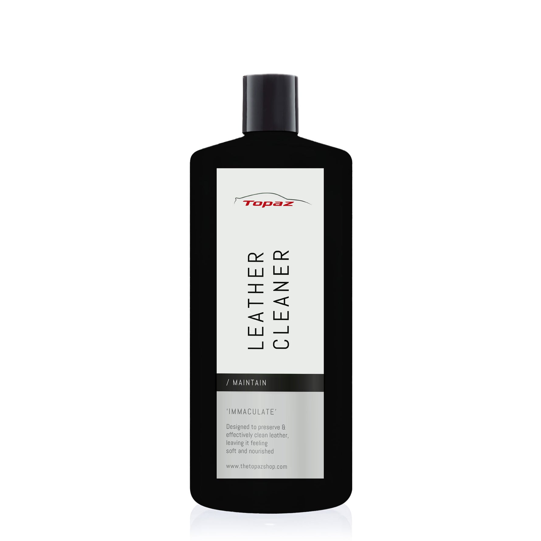Topaz Leather Cleaner gentle car leather formula — 1L bottle
