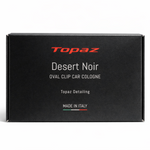 Topaz Oval Clip Dessert Noir air freshener — angled view