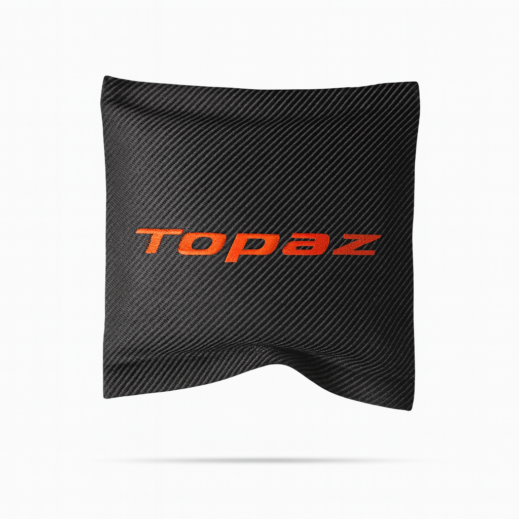 Topaz Exclusive Leather car scent sachet on a vent — Topaz Shop