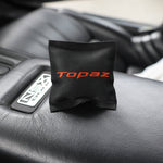 Topaz Exclusive Leather scent sachet — close-up detail