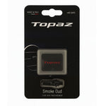 Topaz Square Classic Black car air freshener with Smoke Oud scent — front view